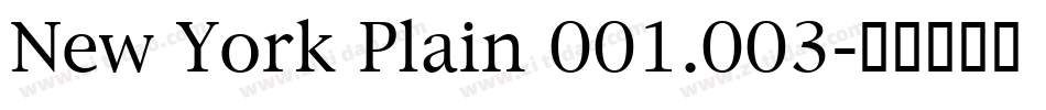 New York Plain 001.003字体转换